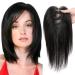 Hair Toppers for Thinning Hair Women Real Hair Human Hair Toppers 10 Inch Hair Topper for Women Wiglets Hair Topper Black Hair Topper for Thinning Hair Women 1B# (Near Black)