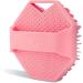 Silicone Body Brush for Gentle Exfoliation | Pink Bathing & Shower Brush for Men & Women - Buy Online on GoSupps.com