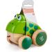 Hape Pull Frosch Fridolin - Wooden Frog Pull Toy for Toddlers | Colorful Fly-Eating Toy | International Shipping Available - Buy Online on GoSupps.com