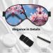 Plum Blossom Print Ultra-Soft Eye Mask | Light-Blocking for Optimal Comfort & Restful Sleep - International Shipping - Buy Online on GoSupps.com