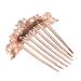 Sankuwen Rhinestone Flower Hair Comb Hairpin Barrette Accessory - Style-C Pink - Buy Online on GoSupps.com