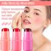 Shop 3 Colors Milk Cooling Water Jelly Tint 3-in-1 Blush & Lip Gloss Long-Lasting Moisture Multi-Use Milk Tint Stick for Lips & Cheeks - International Shipping Available - Buy Online on GoSupps.com
