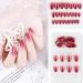 dijiusidy False Nail Fashionable Various Shapes Fingernail Full Coverage Strong Viscosity Adjustable Paster for Manicure Art 27 F741 27 1 count (Pack of 1) - Buy Online on GoSupps.com