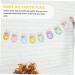 Warmhm Paper Easter Banner 3 Pcs Easter Flag Spring Baby Paper The Sign Easter Paper Bunting 17.5X10CMx3pcs Colorfulx3pcs - Buy Online on GoSupps.com