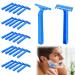 30 pieces of disposable razor safety razor for men razor planes men razor plane disposable razor in blue safety razor once a razor single-razor drastic blue