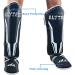 Muay Thai Kickboxing Shin Guards - Non-Deformation Leg Protection Pads for Martial Arts Training - Adjustable and Non-Slip - Men and Women - Black - Buy Online on GoSupps.com