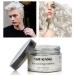 MOFAJANG Temporary Hair Color Wax Hair Dye Hair Paint White Halloween Cosplay Hair Styling Waxes Halloween Decorations for Hair Instantly Hair Color Hairstyle Cream Pomades Wash Off Easily