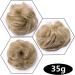 Short Messy Hair Bun Scrunchie in Ash/Blond - 35g Hairpiece Updo Ribbon Ponytail Extensions - Buy Online on GoSupps.com