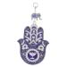 PRETYZOOM Blue Eyes Pendant Keychains Ornament Boho Decor Bohemian Decor Hand Pattern DIY Pendant Cute 19x9.8cm Blue
