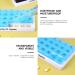 31-Day Pill Organizer - Large 4-Day Pill Box with Travel Case for Vitamins & Supplements | Blue - Buy Online on GoSupps.com