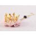 Nishine Gold & Silver Crown Headband for Dogs & Cats - Pink Tulle Mesh Tiara Hairband for Pet Costumes & Parties - Buy Online on GoSupps.com