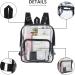 Cute Clear Mini Backpack - Stadium Approved Waterproof Lightweight Bag for Travel, Work, Concerts & Events (Black) - Buy Online on GoSupps.com