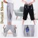 Lmaray Catheter Leg Bag Cropped Trousers - Holds 2x 2000ml Bags Nephrostomy Foley Suprapubic & Biliary - Medium Black - International Shipping Available - Buy Online on GoSupps.com