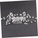 DOITOOL Side Hair Comb 1pc Bridal Headpieces for Wedding Crystal Hair Comb Hair Jewels for Women Wedding Hair Accessories Wedding Hair Comb for Bride Acrylic Hair Comb Hairpin White - Buy Online on GoSupps.com