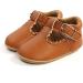 Baby Girls Mary Jane First Walking Shoes | Anti-Slip PU Leather Princess Shoes 12-18 Months - Dark Brown - Buy Online on GoSupps.com