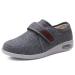 Mens Diabetic Shoes Elderly Swollen Feet Shoes Plus Fertilizer and Widening Walking Casual Shoes Non Slip Wide Width Shoes with Adjustable Gray 46 46 Grey