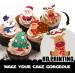 18pcs Glitter Santa Claus Christmas Tree Snowman Dessert Cupcake Topper Merry Christmas Winter Theme Decor Supplies Baby Shower Boys Girls Happy Birthday Decorations - Buy Online on GoSupps.com
