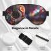 Flowers Guitar Print Unisex Sleep Mask | Double-Sided Eye Mask for Sound Sleep & Skin Care - Buy Online on GoSupps.com
