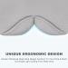100% Handmade Cotton Sleep Mask for Women Men - Double Thickened Nose Wing - Light Gray - Buy Online on GoSupps.com