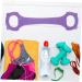 Yoga Tension Belt & Resistance Bands Set - Home Gym Workout Equipment for Flexibility & Strength Training - TPE Purple - Buy Online on GoSupps.com