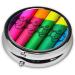 Colored Crayons Portable Metal Pill Box | Round Mini 3-Compartment Design for Travel | Must-Have Storage for Small Pills - Buy Online on GoSupps.com