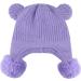 KAKU NANU Toddler Winter Hat | Double Pom Pom Earflap Beanie with Fleece Lining | 6-12 Months | Purple - Buy Online on GoSupps.com