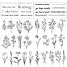 Inspirational Realistic Quotes Temporary Tattoos - Wild Flower Floral Bouquet Stickers for Women and Girls - Buy Online on GoSupps.com