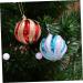 Alipis 6pcs Ornament Glitter Ball Pendant Christmas Ball Pendant Christmas Tree Ball Thread Candy Balls Blue 6.00X6.00X6.00CM - Buy Online on GoSupps.com