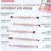 Double Sided EyeShadow Brush Set - 5 Pcs Professional Makeup Brushes in Rose Gold - Buy Online on GoSupps.com