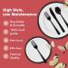 Madee Heavyweight Disposable Dinnerware Set | 150 PCS for 25 Guests | Black & Clear Plates for Party with Appetizer Plates, Silverware & 3D Butterflies - Buy Online on GoSupps.com