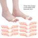 Toe Separator 7 Pairs - 3-Hole Small Toe Spacers for Hallux Valgus & Overlapping Toes (Skin Color) - Comfort & Correction - Buy Online on GoSupps.com