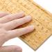 Braille Alphabet Board 8.7x6.3 Inches Wood | Educational Tool for Sight Learning & Games | Montessori Braille Fingerboard - Buy Online on GoSupps.com