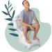 TUSHY Ottoman: Premium Toilet Stool for Modern Bathroom | Improve Bowel Health & Relieve Constipation | 9 Tall, White/Bamboo - Buy Online on GoSupps.com