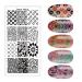 DANNEASY 6Pcs Nail Stamping Set - Geometry, Stripes, Butterfly Design | Manicure Stamp Kit with Stamper, Scraper, and Storage Bag - Buy Online on GoSupps.com