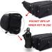 Bawnbag Belt Pocket - Water-Repellent Hip Pocket with Bottle Holder for Hiking & Outdoor Activities | Unisex Black Belt for Men & Women - Buy Online on GoSupps.com