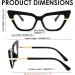 FEISEDY Cateye Blue Light Blocking Glasses for Women - Fashion Cat Eye Frame Black 52mm B2984 - Buy Online on GoSupps.com