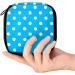 GIAPB Period Bag | Sanitary Napkin Storage & Makeup Pouch | White Dot Blue | 4031 - Buy Online on GoSupps.com