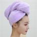 Super Absorbent Purple Hair Turban Towel | Microfiber Hair Drying Cap for Fast Drying & Soft Comfort - Buy Online on GoSupps.com