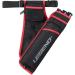 Legend First Archery Quiver for Arrows - Target Shooting Hip Quivers with Adjustable Belt & 3 Arrow Tubes - Durable Nylon Material - with T-Slot & Storage Pockets for Accessories, Tools, Score Card