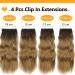 Affordable Clip-In Ombre Hair Extensions - 50cm 200g Double Weft Synthetic - Realistic Braid & Part Hair for Women - Buy Online on GoSupps.com