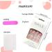 press-on nails French square fake nails short press-on nails reusable short nails press-on cute nails set for women DIY family party date wedding manicure tips - Buy Online on GoSupps.com