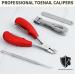 Professional Stainless Steel Toenail Clippers for Thick Nails - 4PCS Kit for Man & Seniors - Buy Online on GoSupps.com