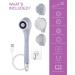 Spa Sciences NERA Shower Body Brush - 4-in-1 Multifunction Treatment for Exfoliation, Cleansing, Massaging - Includes Body Brush, Loofah, Pumice Stone, Massage Head - All Skin Types - Buy Online on GoSupps.com