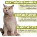 Wholistic Pet Organics Feline Complete - Organic Cat Multivitamins Powder for Immune Support & Antioxidants | Pumpkin Flavor - 4 oz - Buy Online on GoSupps.com