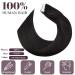 SEGO Tape in Hair Extensions - 100% Remy Human Hair 18 Inch Natural Black Seamless & Soft 50g Pack - Perfect for Women - Buy Online on GoSupps.com