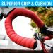 MARQUE Suede Bike Handlebar Tape - Red Cork - 2PCS Set for Road Cycling - Buy Online on GoSupps.com