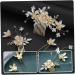 FRCOLOR 4 Sets hair accessories bride bridal Wedding Hair Pin Hair Comb Rhinestone Wedding Hair wedding decorations for ceremony rhinestone headpiece Zinc alloy fine flower headdress - Buy Online on GoSupps.com