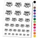 You Can Do It Motivational Temporary Tattoo Water Resistant Fake Body Art Set Collection - Black (One Sheet)