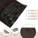 Feshfen Clip In Hair Extensions - 50cm Dark Brown Synthetic 4PCs for Women - Smooth Long Hair Extensions with Clips - Buy Online on GoSupps.com