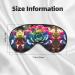Colorful Succulent Sleep Mask | Adjustable Breathable & Fashionable Eye Mask for Ultimate Comfort International Shipping Available - Buy Online on GoSupps.com